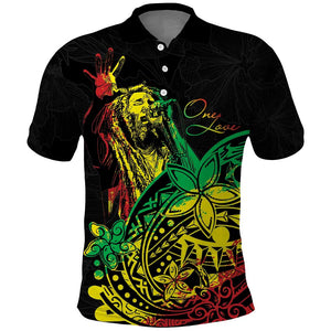 Personalised Jawaiian Reggae Polo Shirt Afro-Polynesian Style