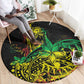 Personalised Jawaiian Reggae Round Carpet Afro-Polynesian Style