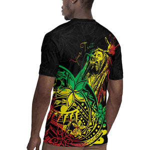 Personalised Jawaiian Reggae Rugby Jersey Afro-Polynesian Style