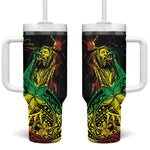 Personalised Jawaiian Reggae Tumbler With Handle Afro-Polynesian Style