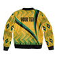 Personalised Jamaica Bomber Jacket Kente Pattern Basic - Yellow