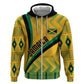 Personalised Jamaica Hoodie Kente Pattern Basic - Yellow