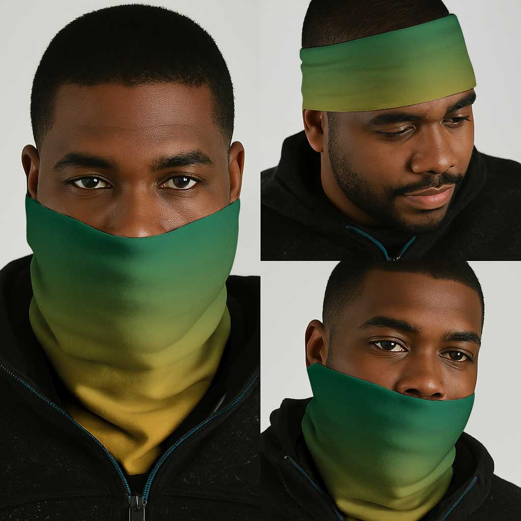 Jamaica Neck Gaiter Kente Pattern Basic - Yellow LT7