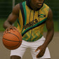 Personalised Jamaica Sleeveless Zip Hoodie Kente Pattern Basic - Yellow - African Pride