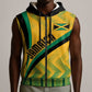 Personalised Jamaica Sleeveless Zip Hoodie Kente Pattern Basic - Yellow - African Pride