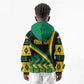 Personalised Jamaica Kid Hoodie Kente Pattern Basic - Black