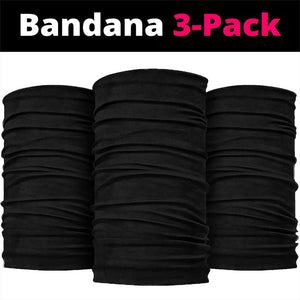 Jamaica Neck Gaiter Kente Pattern Basic - Black LT7
