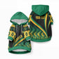 Personalised Jamaica Pet Hoodie Kente Pattern Basic - Black