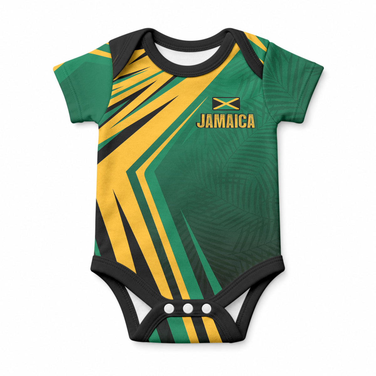 Jamaica Tropical Palm Custom Baby Onesie