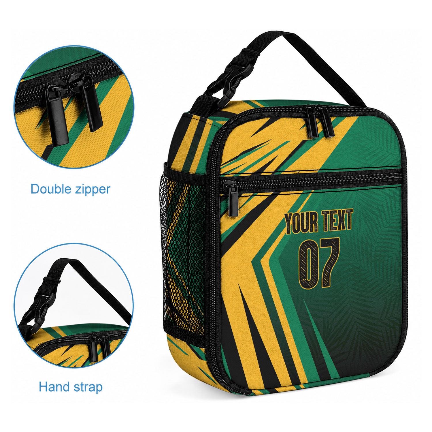 Jamaica Tropical Palm Custom Lunch Bag