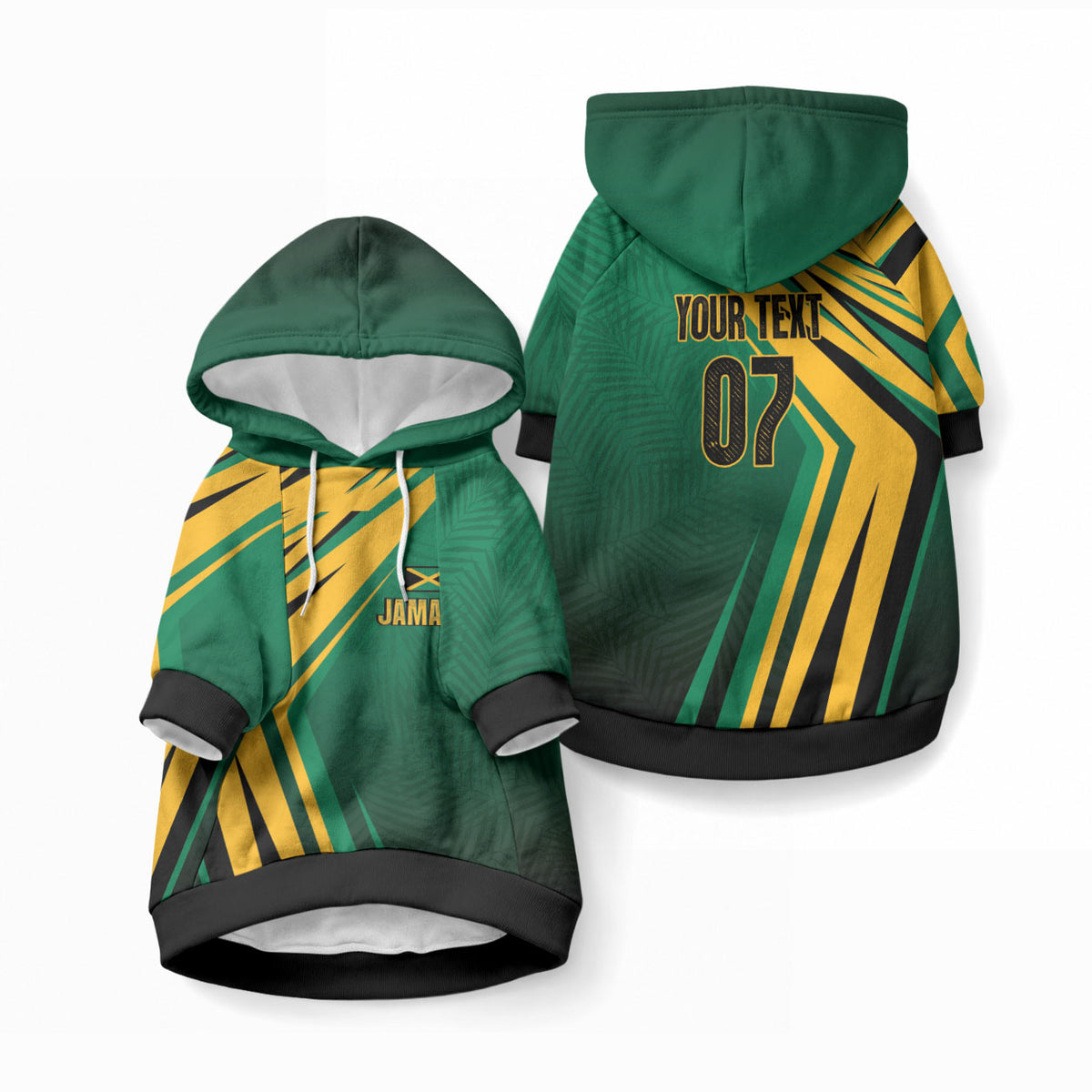 Jamaica Tropical Palm Custom Pet Hoodie