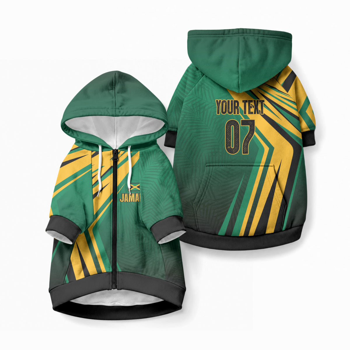 Jamaica Tropical Palm Custom Pet Hoodie