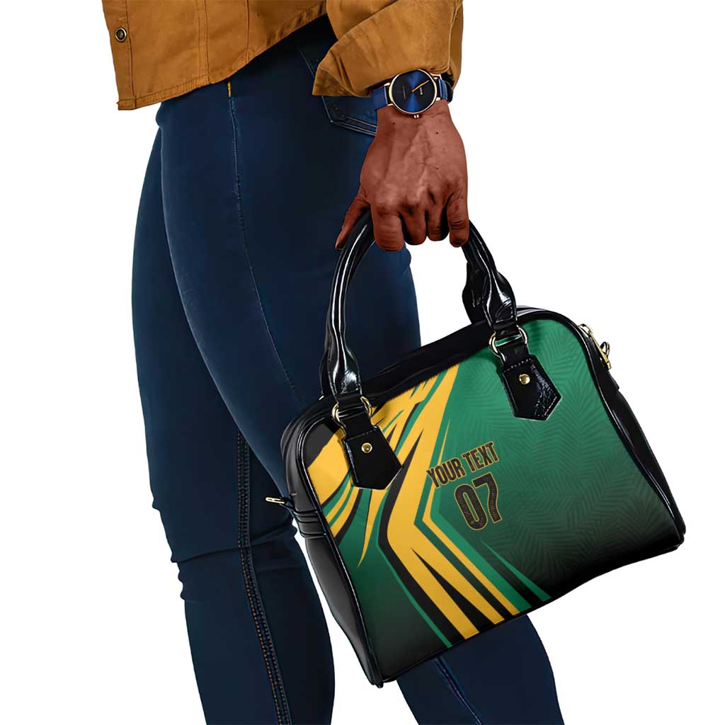 Afro-Jamaican Tropical Palm Personalized Shoulder Handbag - African Pride
