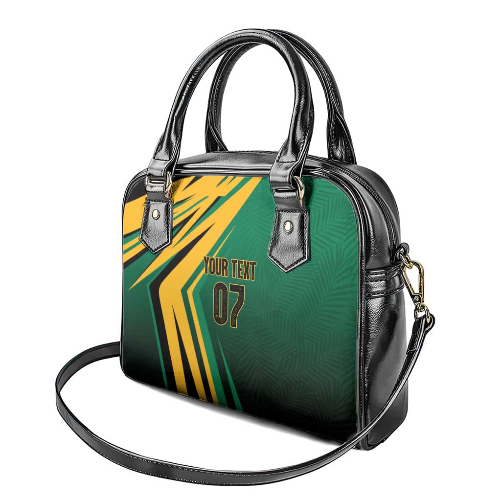 Afro-Jamaican Tropical Palm Personalized Shoulder Handbag - African Pride