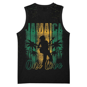 Afro-Jamaican One Love Grunge Basketball Jersey Jamrock LT7