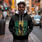 Afro-Jamaican One Love Grunge Hoodie Jamrock - African Pride