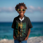 Afro-Jamaican One Love Grunge Kid Hawaiian Shirt Jamrock - African Pride