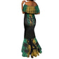 Afro-Jamaican One Love Grunge Mermaid Dress Jamrock - African Pride