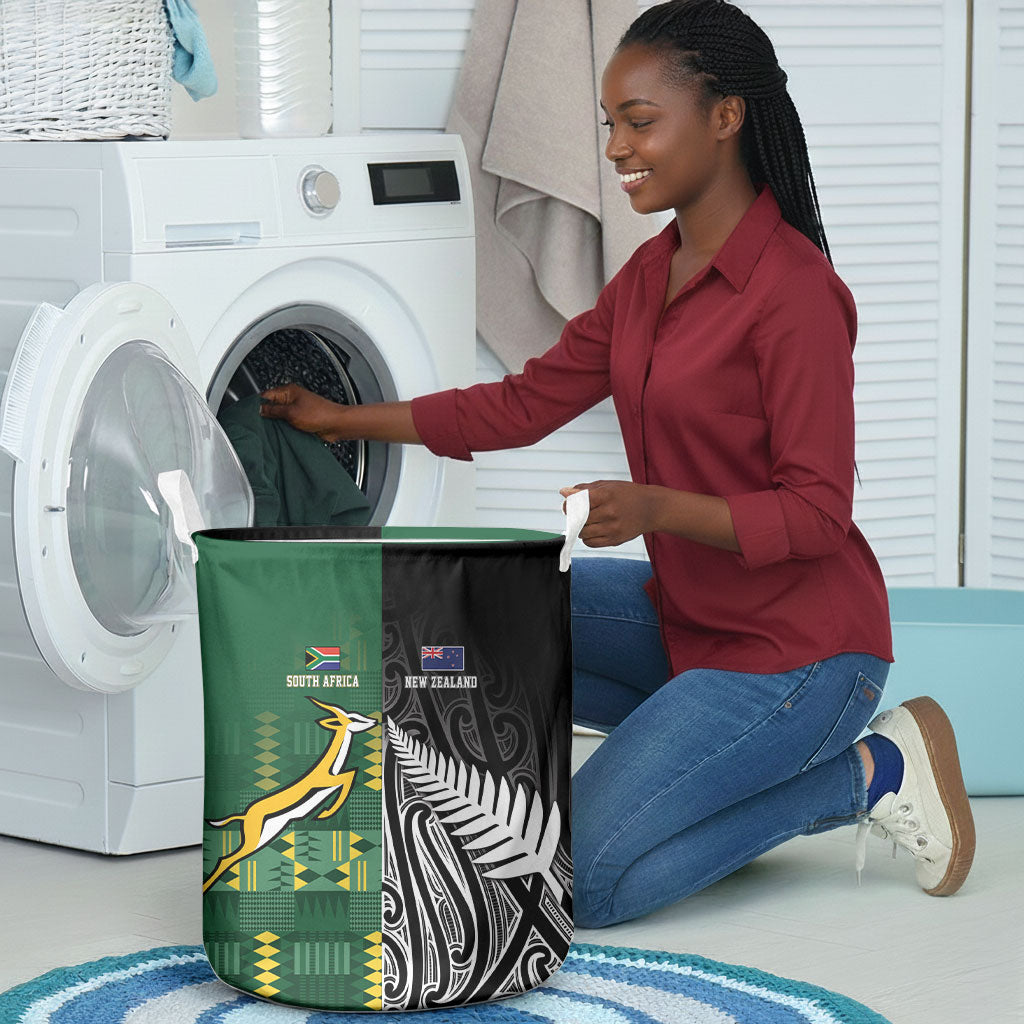 Rugby South Africa New Zealand Greatest Rivals Laundry Basket Tribal Motifs