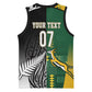 Custom Rugby South Africa New Zealand Greatest Rivals Basketball Jersey Tribal Motifs