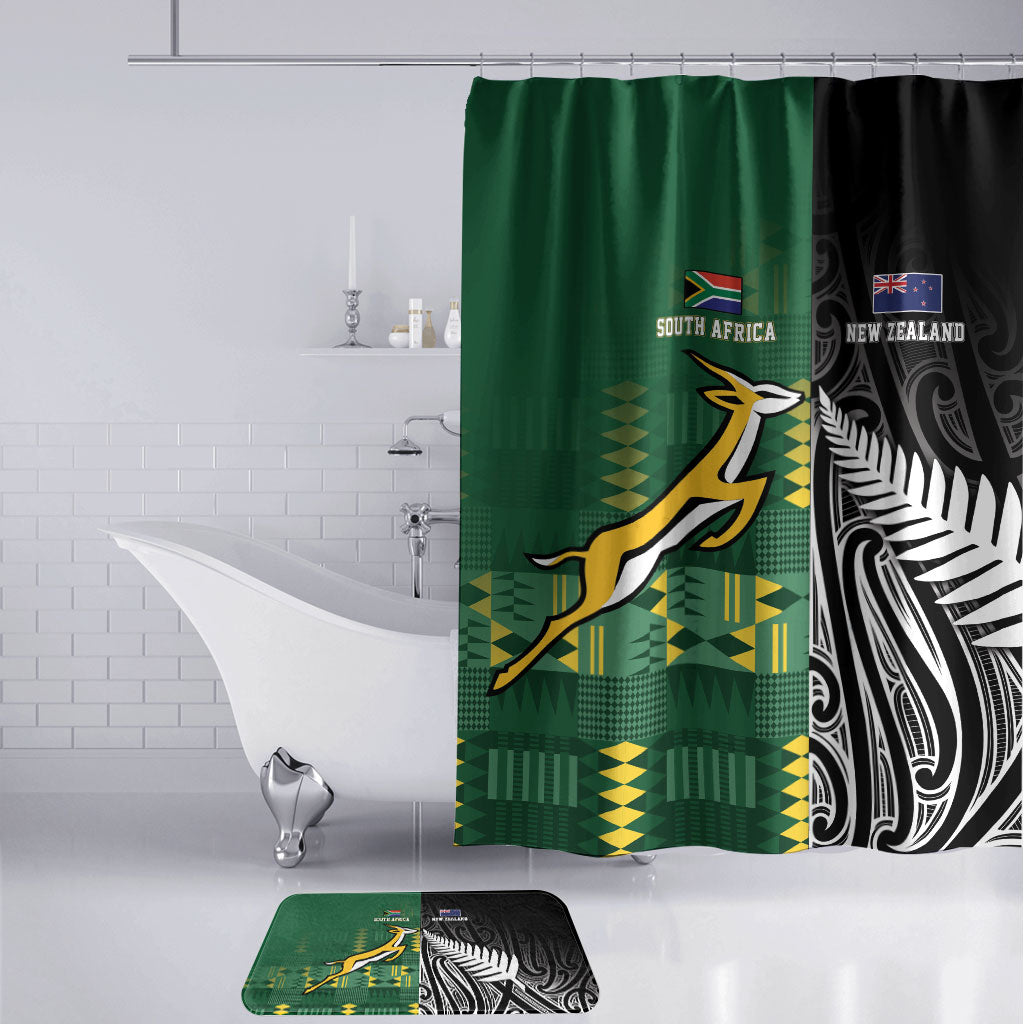 Rugby South Africa New Zealand Greatest Rivals Bathroom Set Tribal Motifs