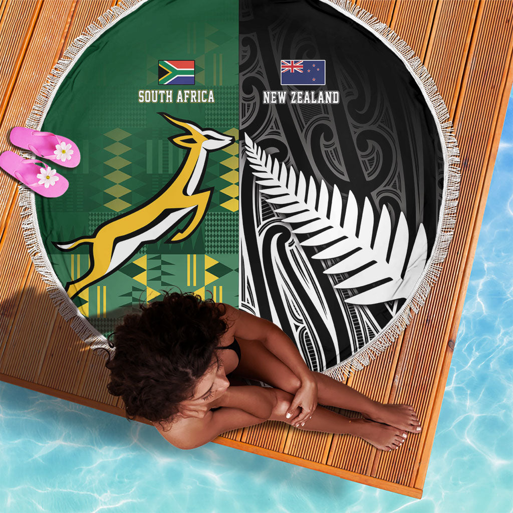 Rugby South Africa New Zealand Greatest Rivals Beach Blanket Tribal Motifs