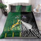 Rugby South Africa New Zealand Greatest Rivals Bedding Set Tribal Motifs