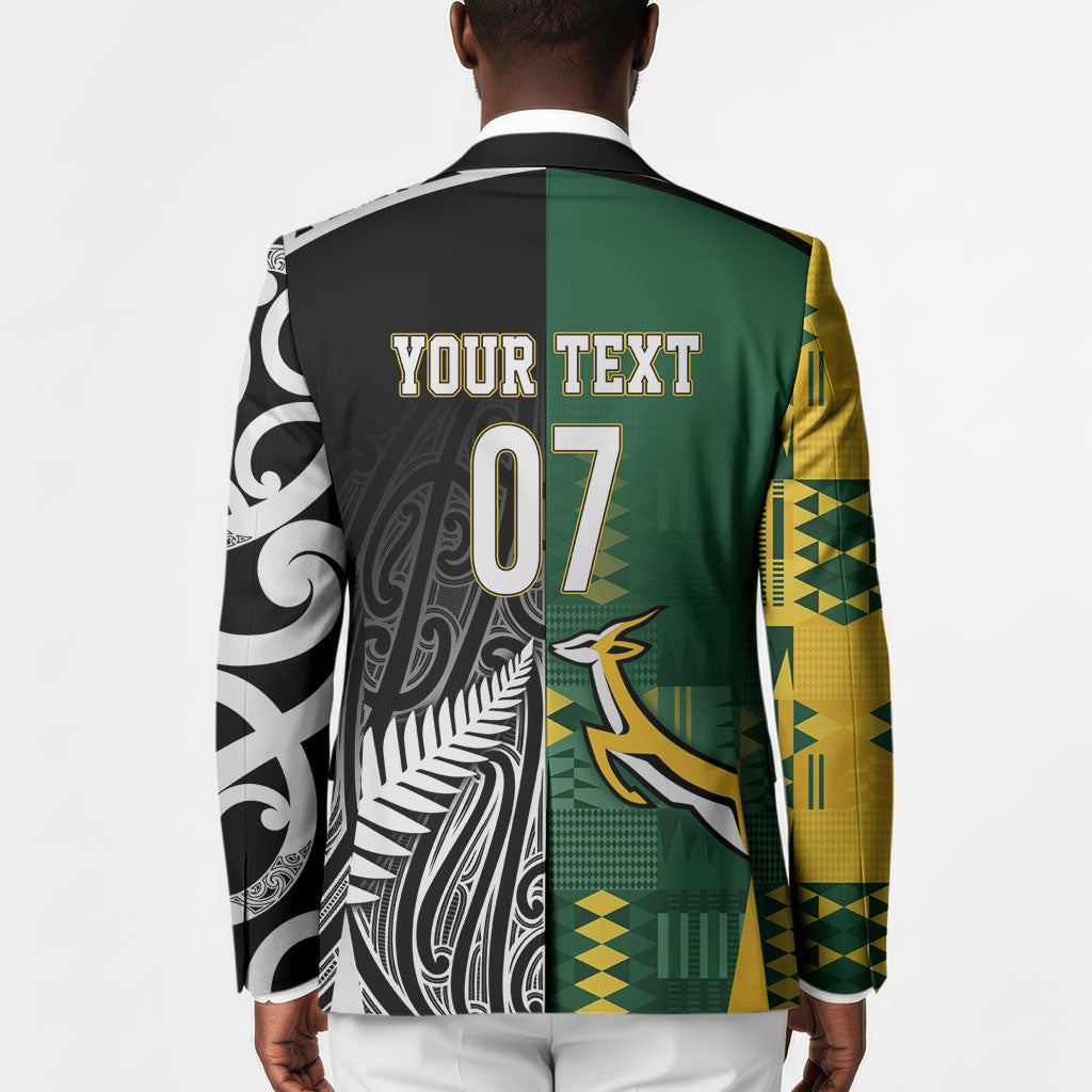 Custom Rugby South Africa New Zealand Greatest Rivals Blazer Tribal Motifs