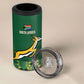 Rugby South Africa New Zealand Greatest Rivals 4 in 1 Can Cooler Tumbler Tribal Motifs