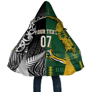 Custom Rugby South Africa New Zealand Greatest Rivals Cloak Tribal Motifs