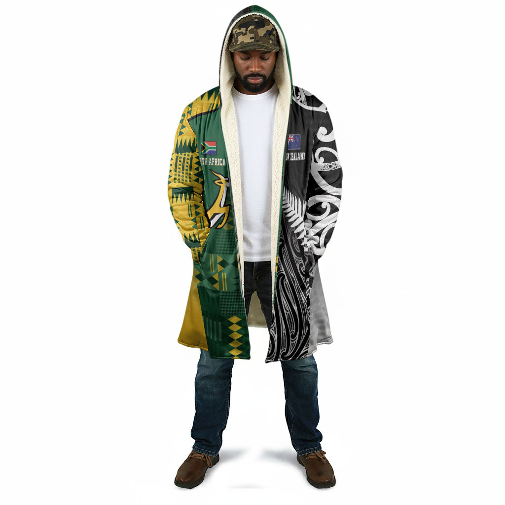Custom Rugby South Africa New Zealand Greatest Rivals Cloak Tribal Motifs