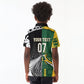 Custom Rugby South Africa New Zealand Greatest Rivals Kid Polo Shirt Tribal Motifs