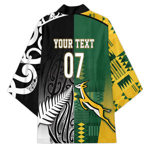 Custom Rugby South Africa New Zealand Greatest Rivals Kimono Tribal Motifs