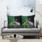 Rugby South Africa New Zealand Greatest Rivals Pillow Cover Tribal Motifs