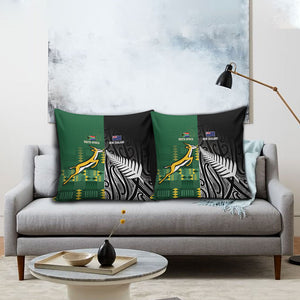 Rugby South Africa New Zealand Greatest Rivals Pillow Cover Tribal Motifs