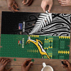 Rugby South Africa New Zealand Greatest Rivals Puzzle Tribal Motifs