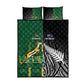 Rugby South Africa New Zealand Greatest Rivals Quilt Bed Set Tribal Motifs