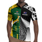 Custom Rugby South Africa New Zealand Greatest Rivals Rugby Jersey Tribal Motifs