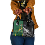 Rugby South Africa New Zealand Greatest Rivals Shoulder Handbag Tribal Motifs