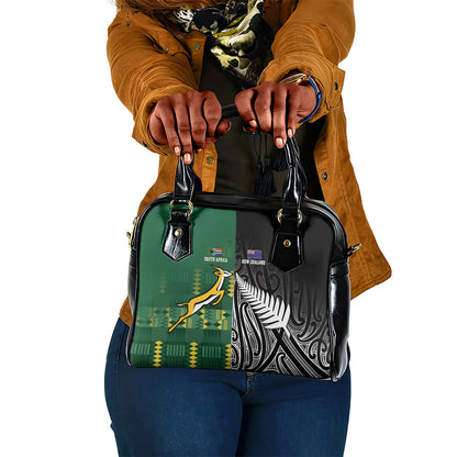 Rugby South Africa New Zealand Greatest Rivals Shoulder Handbag Tribal Motifs
