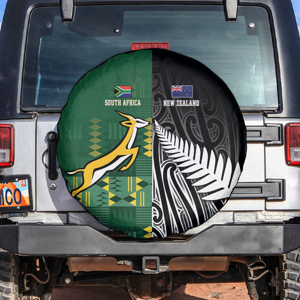 Rugby South Africa New Zealand Greatest Rivals Spare Tire Cover Tribal Motifs
