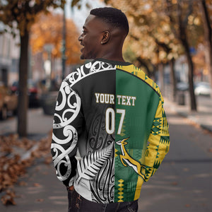 Custom Rugby South Africa New Zealand Greatest Rivals Sweatshirt Tribal Motifs