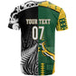 Custom Rugby South Africa New Zealand Greatest Rivals T shirt Tribal Motifs