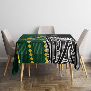 Rugby South Africa New Zealand Greatest Rivals Tablecloth Tribal Motifs