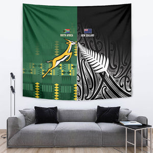 Rugby South Africa New Zealand Greatest Rivals Tapestry Tribal Motifs