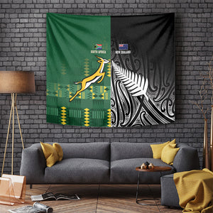 Rugby South Africa New Zealand Greatest Rivals Tapestry Tribal Motifs