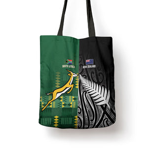 Rugby South Africa New Zealand Greatest Rivals Tote Bag Tribal Motifs