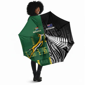 Rugby South Africa New Zealand Greatest Rivals Umbrella Tribal Motifs