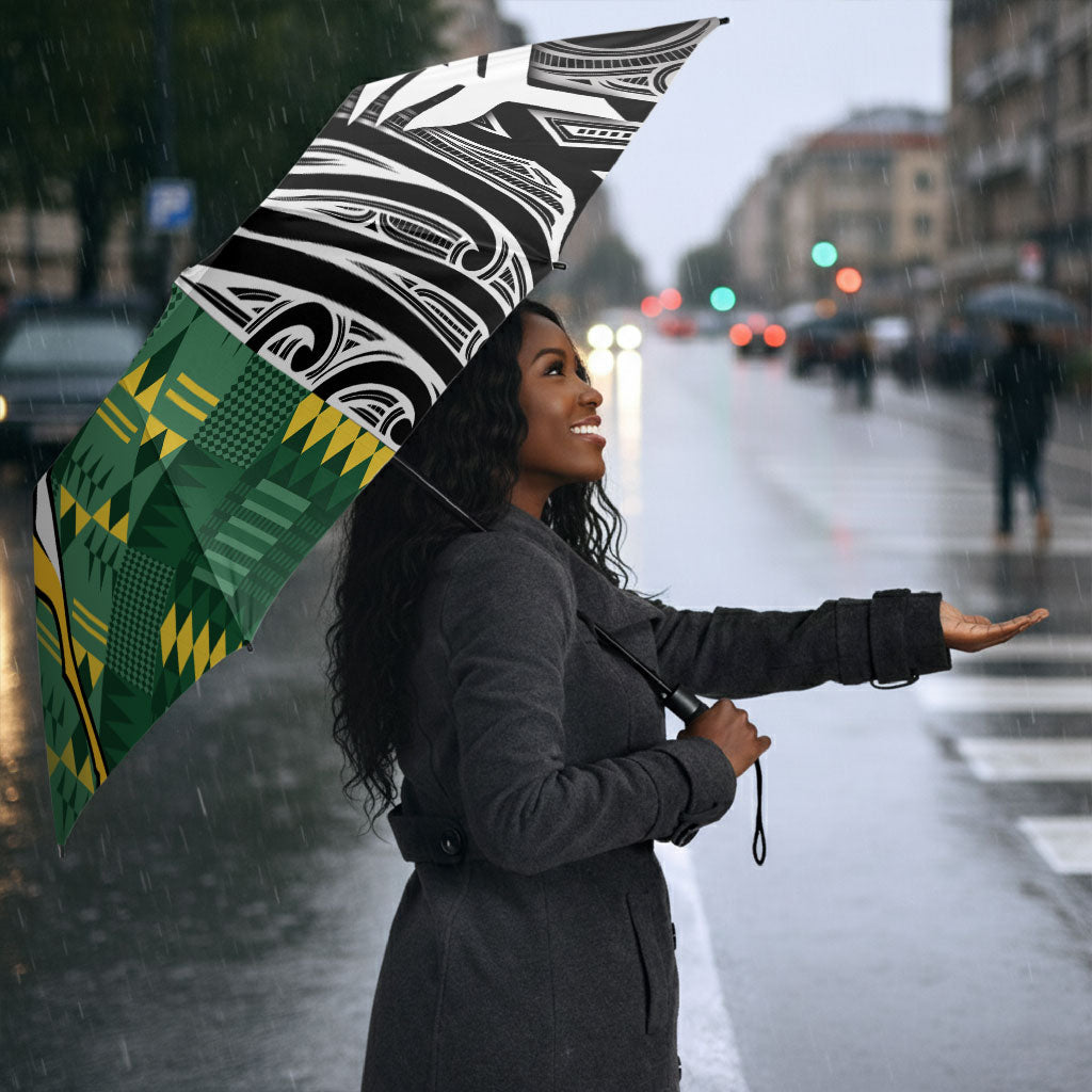 Rugby South Africa New Zealand Greatest Rivals Umbrella Tribal Motifs
