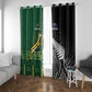 Rugby South Africa New Zealand Greatest Rivals Window Curtain Tribal Motifs